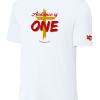 ST350 White Performance Competitor Tee with Audience of One logo