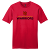 Classic Red District Perfect Tri tee with the standard Worthington Christian logo across the chest