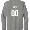 dm132 gray frost long sleeve tshirt back