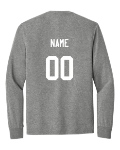 dm132 gray frost long sleeve tshirt back