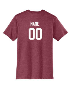dt6000 heather cardinal tshirt back