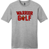 Light Heather Gray District Very Important Tee with the two-color Worthington Christian Warrior Golf logo across the chest