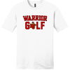White District Very Important Tee with the two-color Worthington Christian Warrior Golf logo across the chest