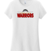 White District women's Very Important Tee with the Worthington Christian Warriors golf-ball logo across the chest