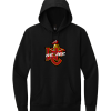 Black District V.I.T. fleece hoodie with the We Are Worthington Christian logo printed across the chest