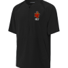 Black Sport-Tek Repeat half-zip short sleeve jacket with the WC Golf shield logo on the left chest