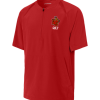Deep Red Sport-Tek Repeat half-zip short sleeve jacket with the WC Golf shield logo on the left chest