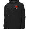 Black Sport-Tek packable anorak jacket with the WC Golf shield logo on the left chest