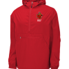 True Red Sport-Tek packable anorak jacket with the WC Golf shield logo on the left chest