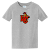 Athletic Heather Port & Company toddler Fan Favorite tee with the Worthington Christian logo on the front