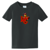 Black Port & Company toddler Fan Favorite tee with the Worthington Christian logo on the front