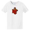 White Port & Company toddler Fan Favorite tee with the Worthington Christian logo on the front