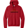 Red Port & Company Core Fleece pullover hoodie with the standard Worthington Christian logo across the chest