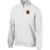 White Sport-Tek quarter-zip sweatshirt with the Worthington Christian logo embroidered on the left chest