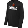 Black Sport-Tek PosiCharge Competitor long sleeve performance tee with the Worthington Christian Warrior Golf logo across the chest