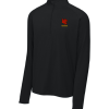 Black Sport-Tek Sport-Wick Stretch quarter-zip pullover with the WC Warriors logo embroidered on the left chest
