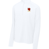 White Sport-Tek Sport-Wick Stretch quarter-zip pullover with the WC Warriors logo embroidered on the left chest