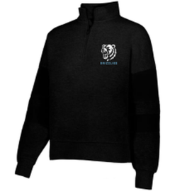 229758 Black Ladies Jackson Way Pullover with Grizzlies Left Chest Logo
