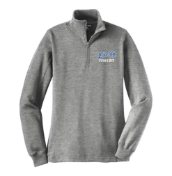 LST253 Vintage Heather Women's Quarter Zip Sweatshirt with Embroidered Olentangy Liberty Swim & Dive Logo