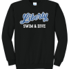 PC78 Crewneck Sweatshirt in Black with Olentangy Liberty Swim & Dive Logo