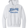 PC78H Hooded Sweatshirt in Ash with Olentangy Liberty Swim & Dive Logo