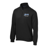 ST253 Black Unisex Quarter Zip Sweatshirt with Embroidered Olentangy Liberty Swim & Dive Logo