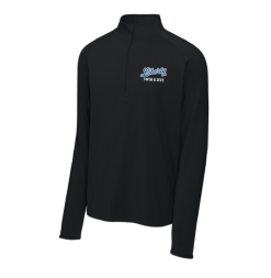 ST850 Black Unisex Sport-Wick Stretch 1/4 Zip with Embroidered Olentangy Liberty Swim & Dive Logo