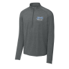 ST850 Charcoal Gray Heather Unisex Sport-Wick Stretch 1/4 Zip with Embroidered Olentangy Liberty Swim & Dive Logo