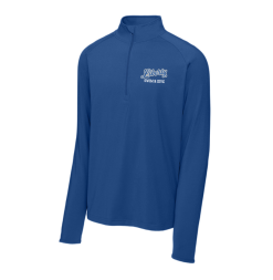 ST850 True Royal Unisex Sport-Wick Stretch 1/4 Zip with Embroidered Olentangy Liberty Swim & Dive Logo